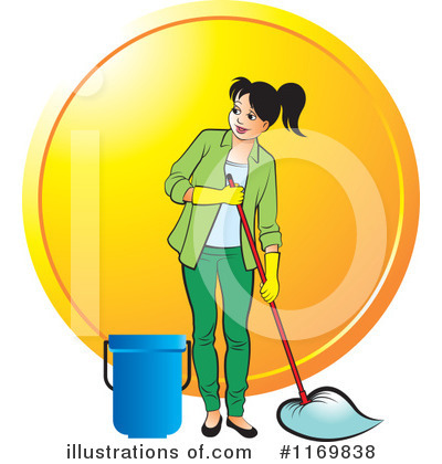 Mopping Clipart #1169838 by Lal Perera