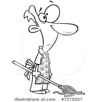 Royalty-Free (RF) Mopping Clipart Illustration by toonaday - Stock Sample #1275527