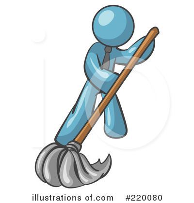 Mopping Clipart #220080 by Leo Blanchette