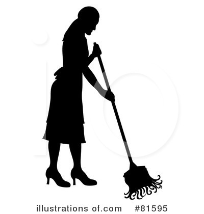 Royalty-Free (RF) Mopping Clipart Illustration by Pams Clipart - Stock Sample #81595