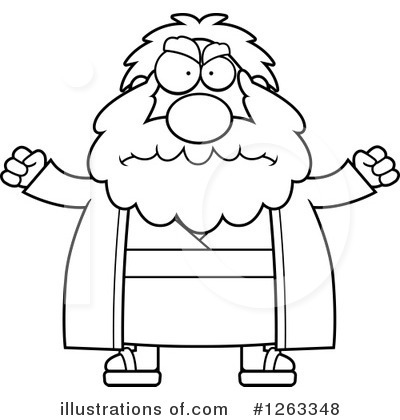 Royalty-Free (RF) Moses Clipart Illustration by Cory Thoman - Stock Sample #1263348