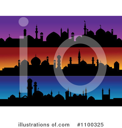 Royalty-Free (RF) Mosque Clipart Illustration by Vector Tradition SM - Stock Sample #1100325