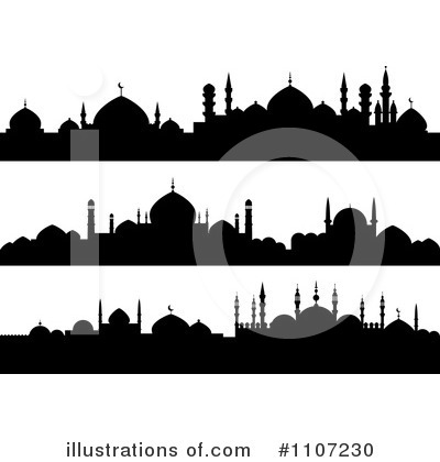 Royalty-Free (RF) Mosque Clipart Illustration by Vector Tradition SM - Stock Sample #1107230