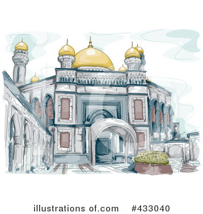 Royalty-Free (RF) Mosque Clipart Illustration by BNP Design Studio - Stock Sample #433040