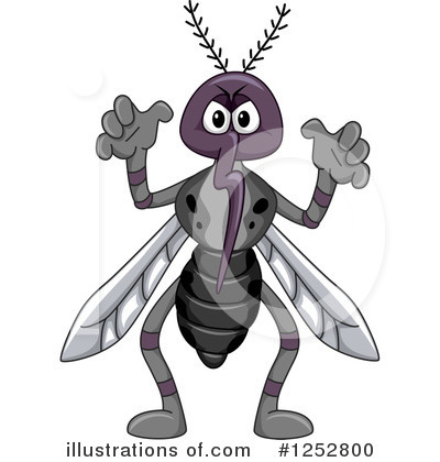Mosquito Clipart #1252800 by BNP Design Studio