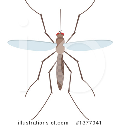 Royalty-Free (RF) Mosquito Clipart Illustration by Vector Tradition SM - Stock Sample #1377941