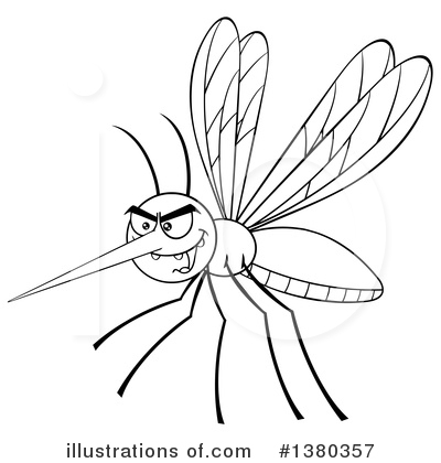 Mosquito Clipart #1380357 by Hit Toon