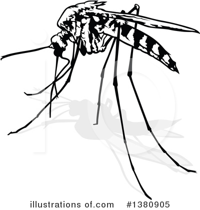 Royalty-Free (RF) Mosquito Clipart Illustration by dero - Stock Sample #1380905