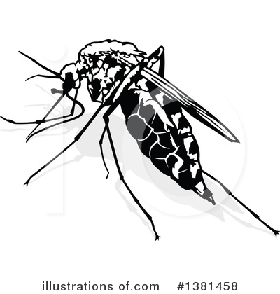 Royalty-Free (RF) Mosquito Clipart Illustration by dero - Stock Sample #1381458