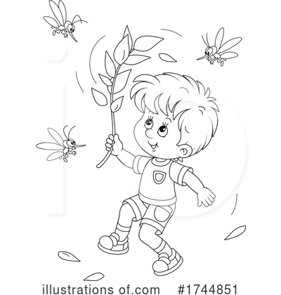 Royalty-Free (RF) Mosquito Clipart Illustration by Alex Bannykh - Stock Sample #1744851