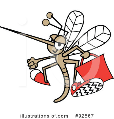 Royalty-Free (RF) Mosquito Clipart Illustration by Andy Nortnik - Stock Sample #92567