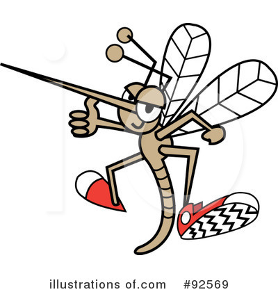 Royalty-Free (RF) Mosquito Clipart Illustration by Andy Nortnik - Stock Sample #92569