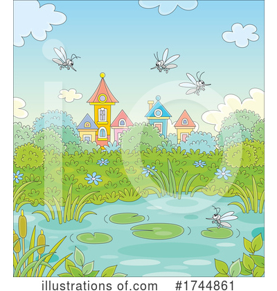 Royalty-Free (RF) Mosquitos Clipart Illustration by Alex Bannykh - Stock Sample #1744861