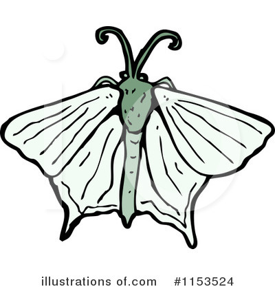 Royalty-Free (RF) Moth Clipart Illustration by lineartestpilot - Stock Sample #1153524