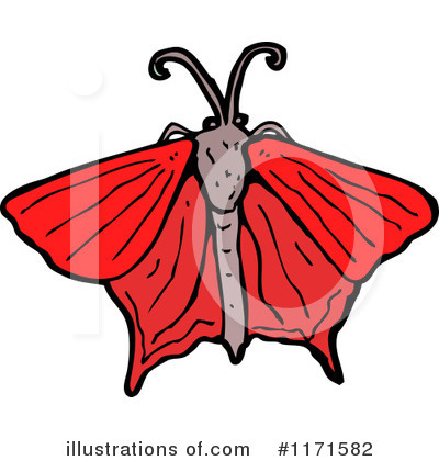 Royalty-Free (RF) Moth Clipart Illustration by lineartestpilot - Stock Sample #1171582