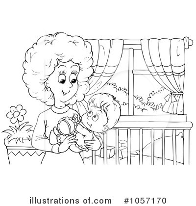 Royalty-Free (RF) Mother Clipart Illustration by Alex Bannykh - Stock Sample #1057170