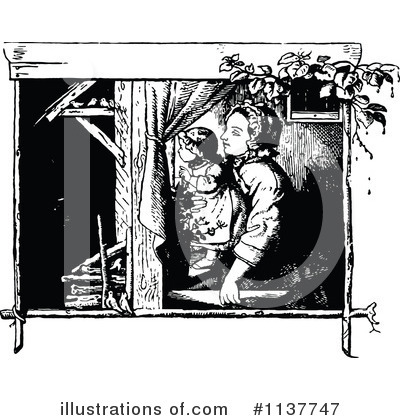 Royalty-Free (RF) Mother Clipart Illustration by Prawny Vintage - Stock Sample #1137747