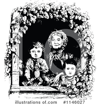 Royalty-Free (RF) Mother Clipart Illustration by Prawny Vintage - Stock Sample #1146027