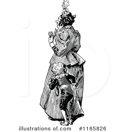 Royalty-Free (RF) Mother Clipart Illustration by Prawny Vintage - Stock Sample #1165826