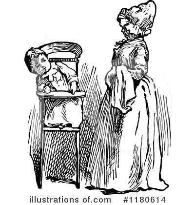 Royalty-Free (RF) Mother Clipart Illustration by Prawny Vintage - Stock Sample #1180614