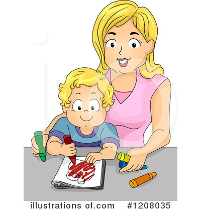 Royalty-Free (RF) Mother Clipart Illustration by BNP Design Studio - Stock Sample #1208035