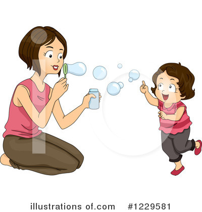 Blowing Bubbles Clipart #1229581 by BNP Design Studio