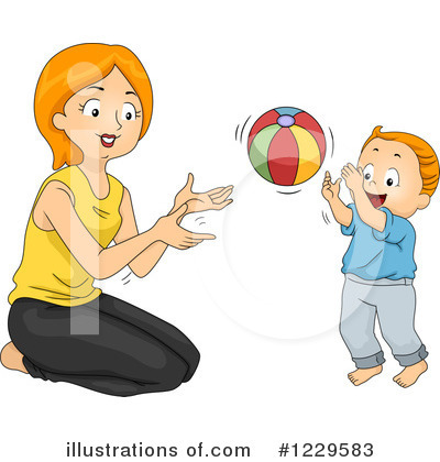 Playing Catch Clipart #1229583 by BNP Design Studio