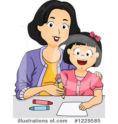Royalty-Free (RF) Mother Clipart Illustration by BNP Design Studio - Stock Sample #1229585