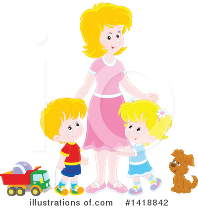 Royalty-Free (RF) Mother Clipart Illustration by Alex Bannykh - Stock Sample #1418842