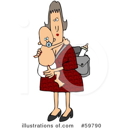 Royalty-Free (RF) Mother Clipart Illustration by djart - Stock Sample #59790