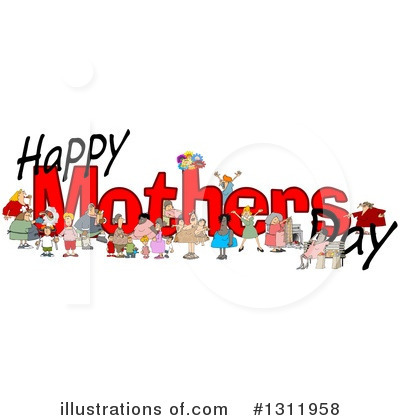 Royalty-Free (RF) Mothers Day Clipart Illustration by djart - Stock Sample #1311958