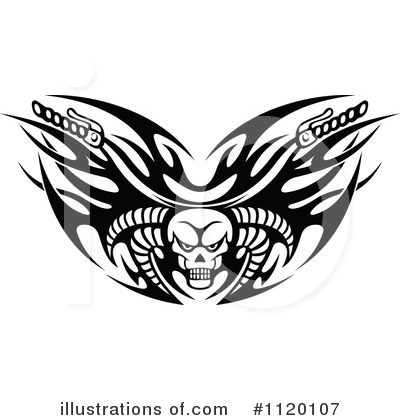 Royalty-Free (RF) Motorcycle Clipart Illustration by Vector Tradition SM - Stock Sample #1120107