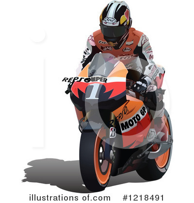 Royalty-Free (RF) Motorcycle Clipart Illustration by dero - Stock Sample #1218491