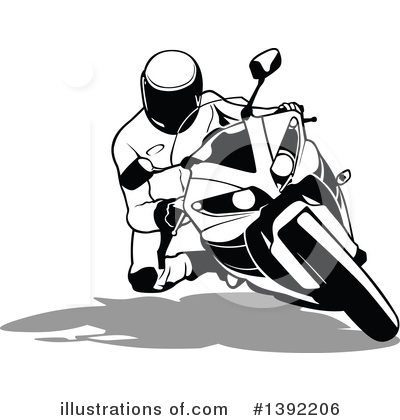 Motorcycle Clipart #1392206 by dero
