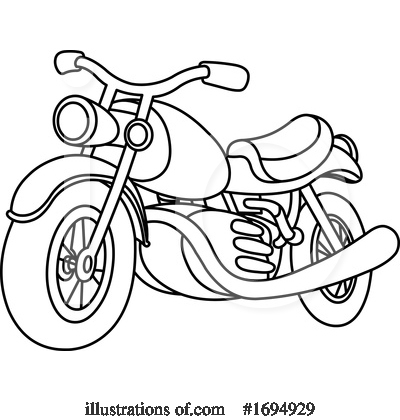 Royalty-Free (RF) Motorcycle Clipart Illustration by yayayoyo - Stock Sample #1694929