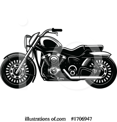 Royalty-Free (RF) Motorcycle Clipart Illustration by Vector Tradition SM - Stock Sample #1706947