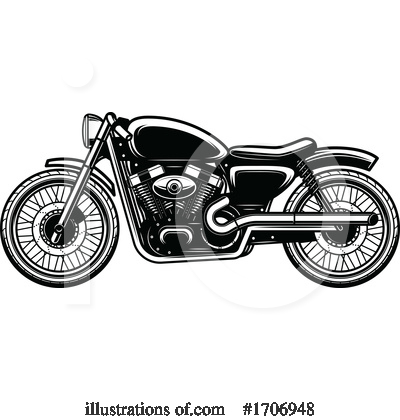 Royalty-Free (RF) Motorcycle Clipart Illustration by Vector Tradition SM - Stock Sample #1706948
