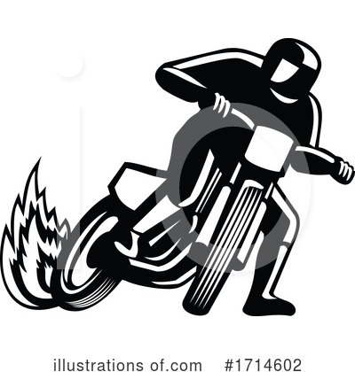 Royalty-Free (RF) Motorcycle Clipart Illustration by patrimonio - Stock Sample #1714602