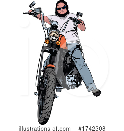 Royalty-Free (RF) Motorcycle Clipart Illustration by dero - Stock Sample #1742308