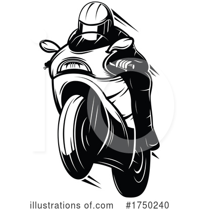 Royalty-Free (RF) Motorcycle Clipart Illustration by Vector Tradition SM - Stock Sample #1750240