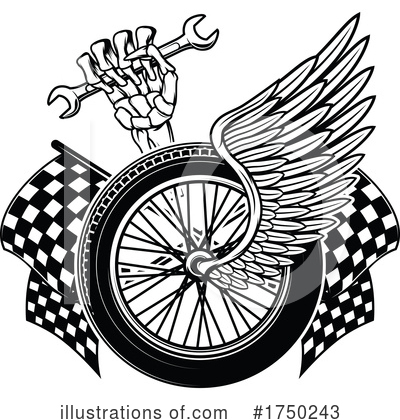 Royalty-Free (RF) Motorcycle Clipart Illustration by Vector Tradition SM - Stock Sample #1750243