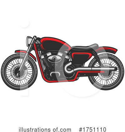 Royalty-Free (RF) Motorcycle Clipart Illustration by Vector Tradition SM - Stock Sample #1751110