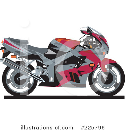 Motorcycle Clipart #225796 by David Rey