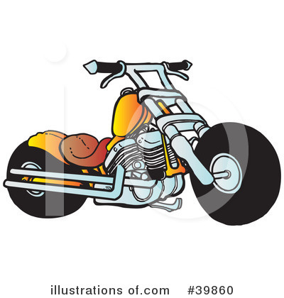 Royalty-Free (RF) Motorcycle Clipart Illustration by Snowy - Stock Sample #39860