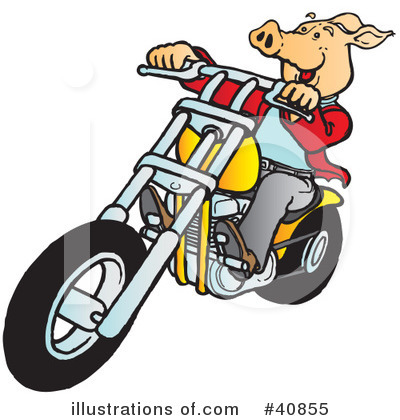 Motorcycle Clipart #40855 by Snowy