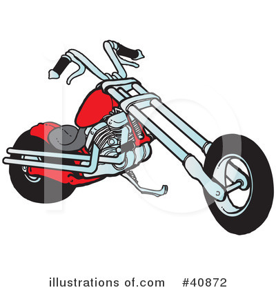 Royalty-Free (RF) Motorcycle Clipart Illustration by Snowy - Stock Sample #40872
