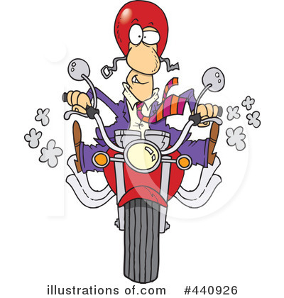 Biker Clipart #440926 by toonaday