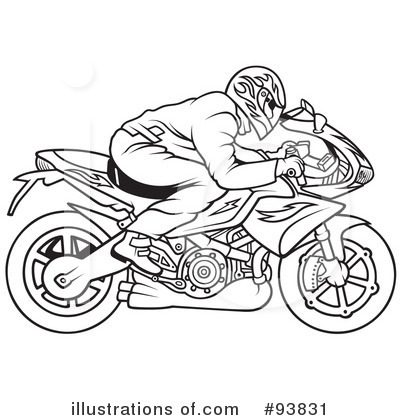 Royalty-Free (RF) Motorcycle Clipart Illustration by dero - Stock Sample #93831