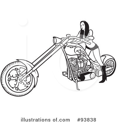 Royalty-Free (RF) Motorcycle Clipart Illustration by dero - Stock Sample #93838