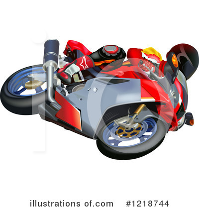 Royalty-Free (RF) Motorycle Clipart Illustration by dero - Stock Sample #1218744